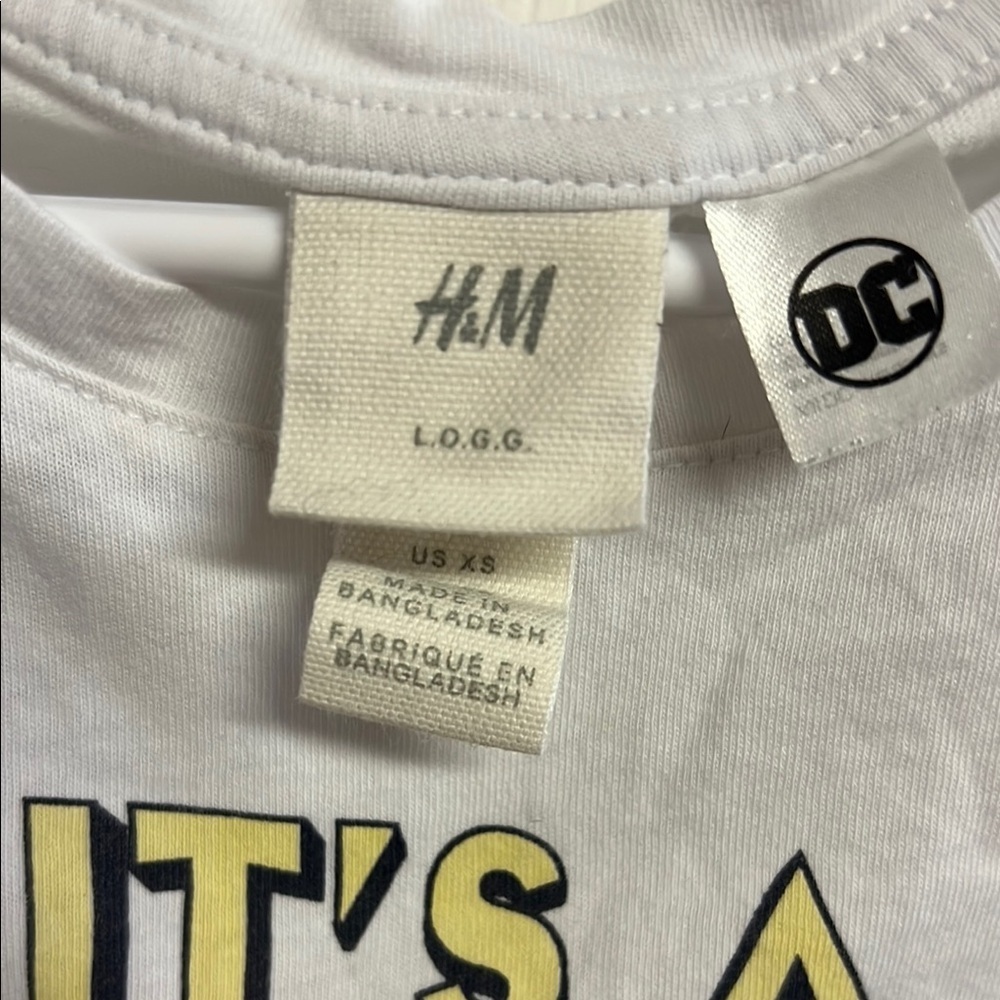 H&M White Graphic T-Shirt with Superheroes - Picture 3 of 5